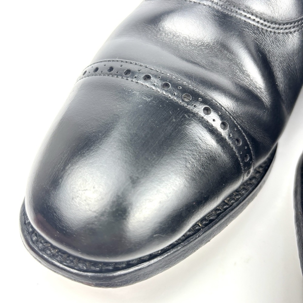 Allen Edmonds Byron Black Leather Cap Toe Oxford Dress Shoes Men's 10D USA - Picture 8 of 16